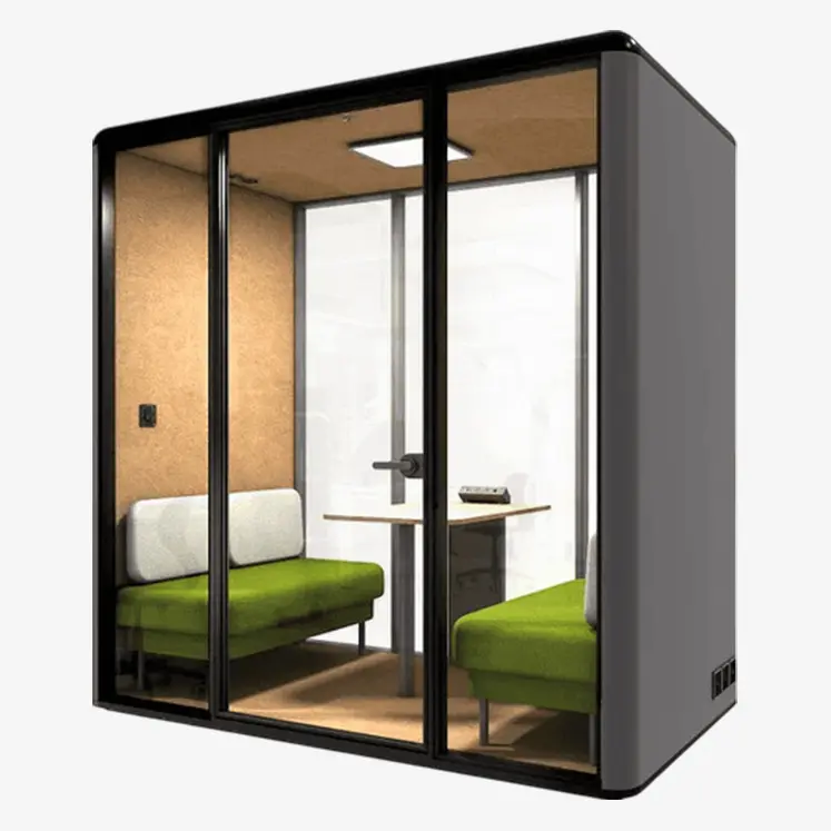 Akustikkabine für Büro mit Schalldämmung - Schallgedämmte Bürokabine Größe L