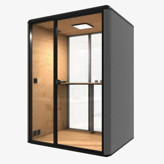 Akustikkabine für Büro mit Schalldämmung - Schallgedämmte Bürokabine Mittelgroß