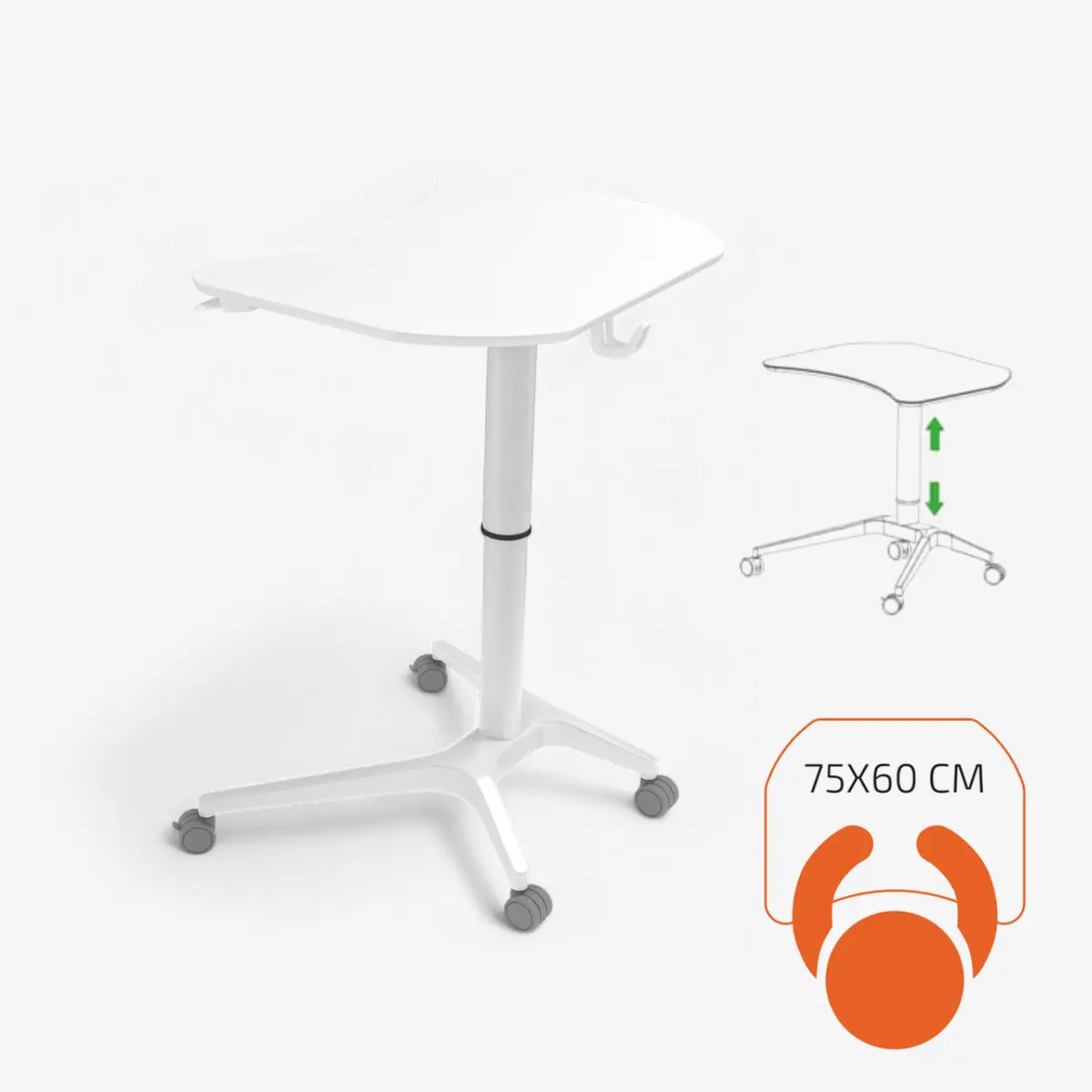 Höhenverstellbarer Schultisch - Stehtisch