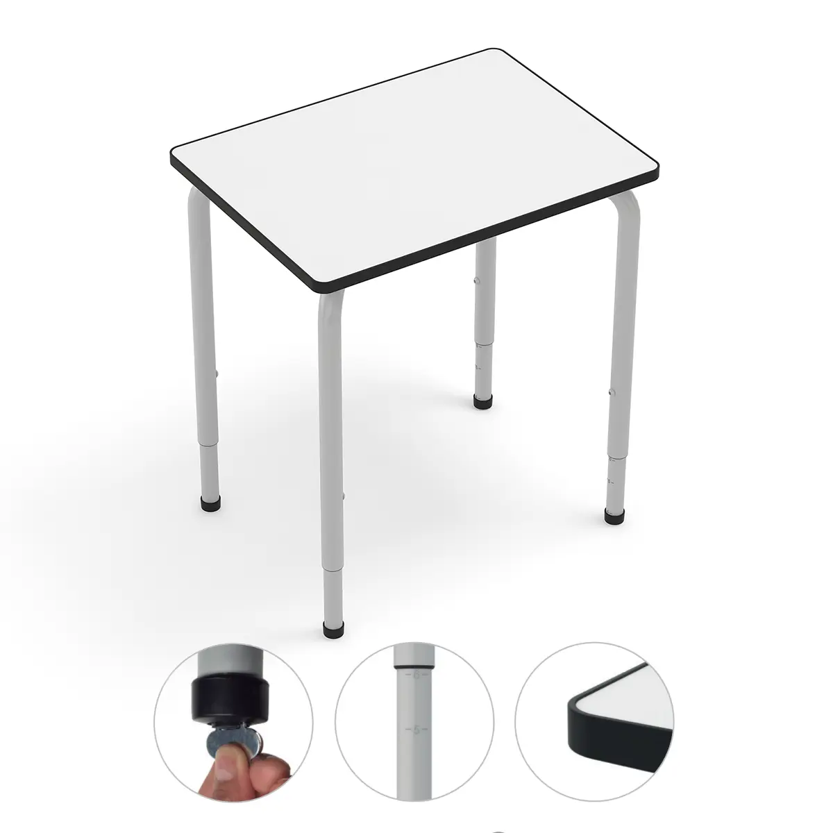 Höhenverstellbarer Schultisch - rechteckig