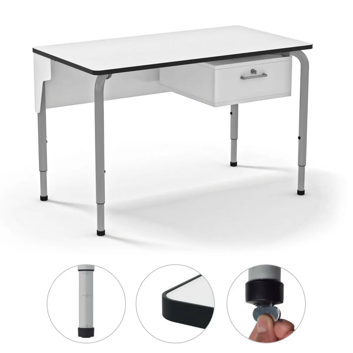 Lehrerpult Höhenverstellbar Abschließbares Schubfach