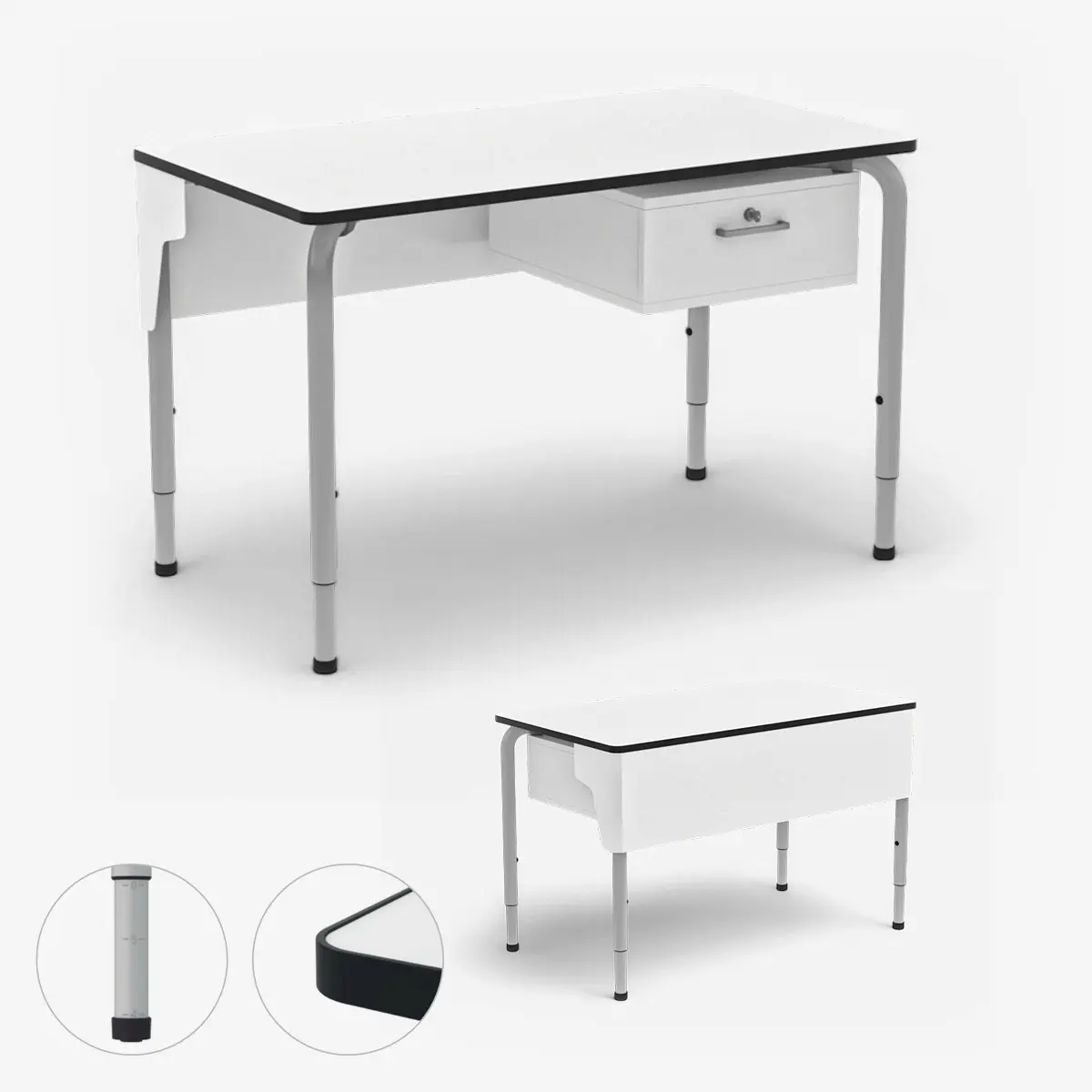 Lehrerpult mit Abschließbaren Schubfach - Höhenverstellbar