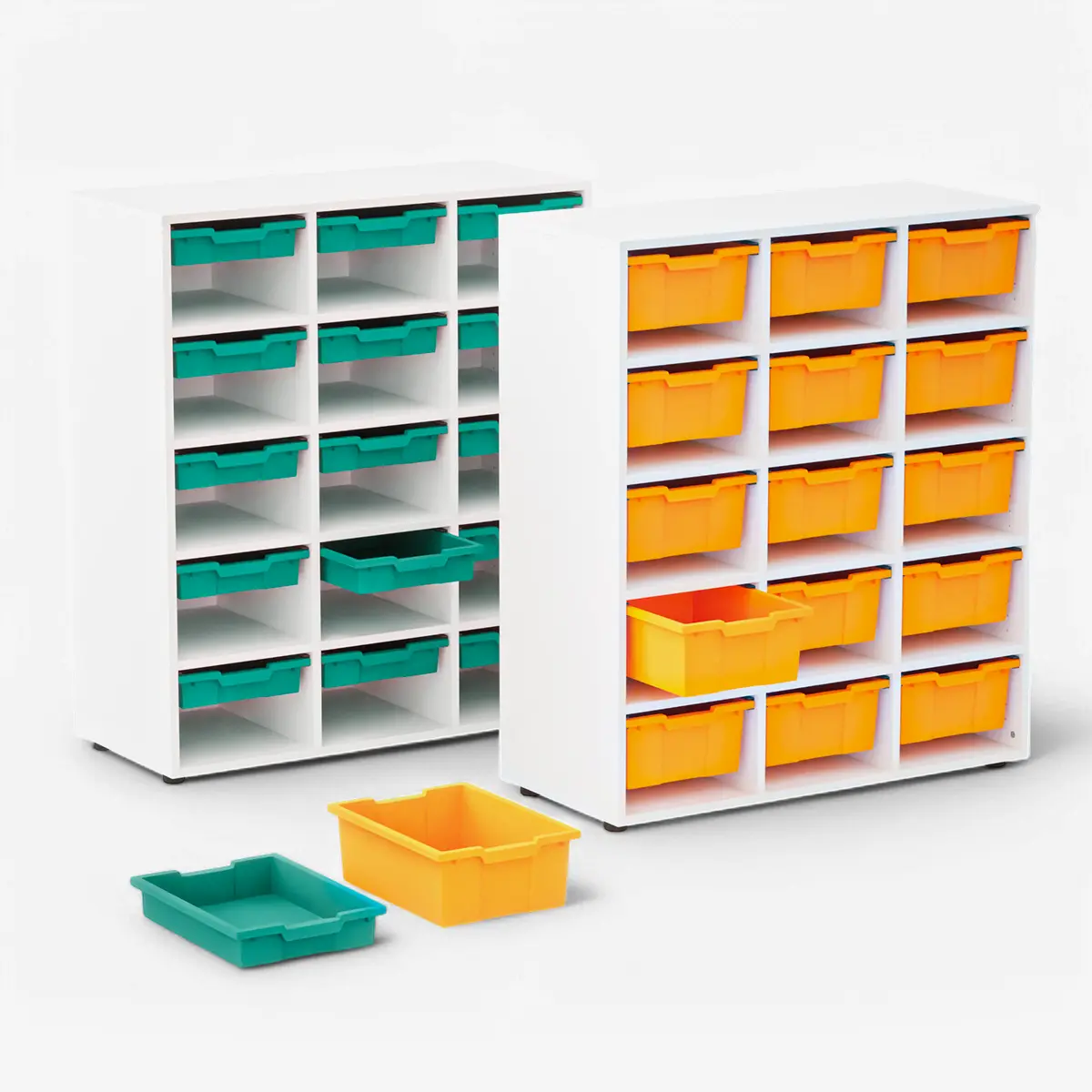 Materialcontainer Schrank mit 15 Schüben -Boxen