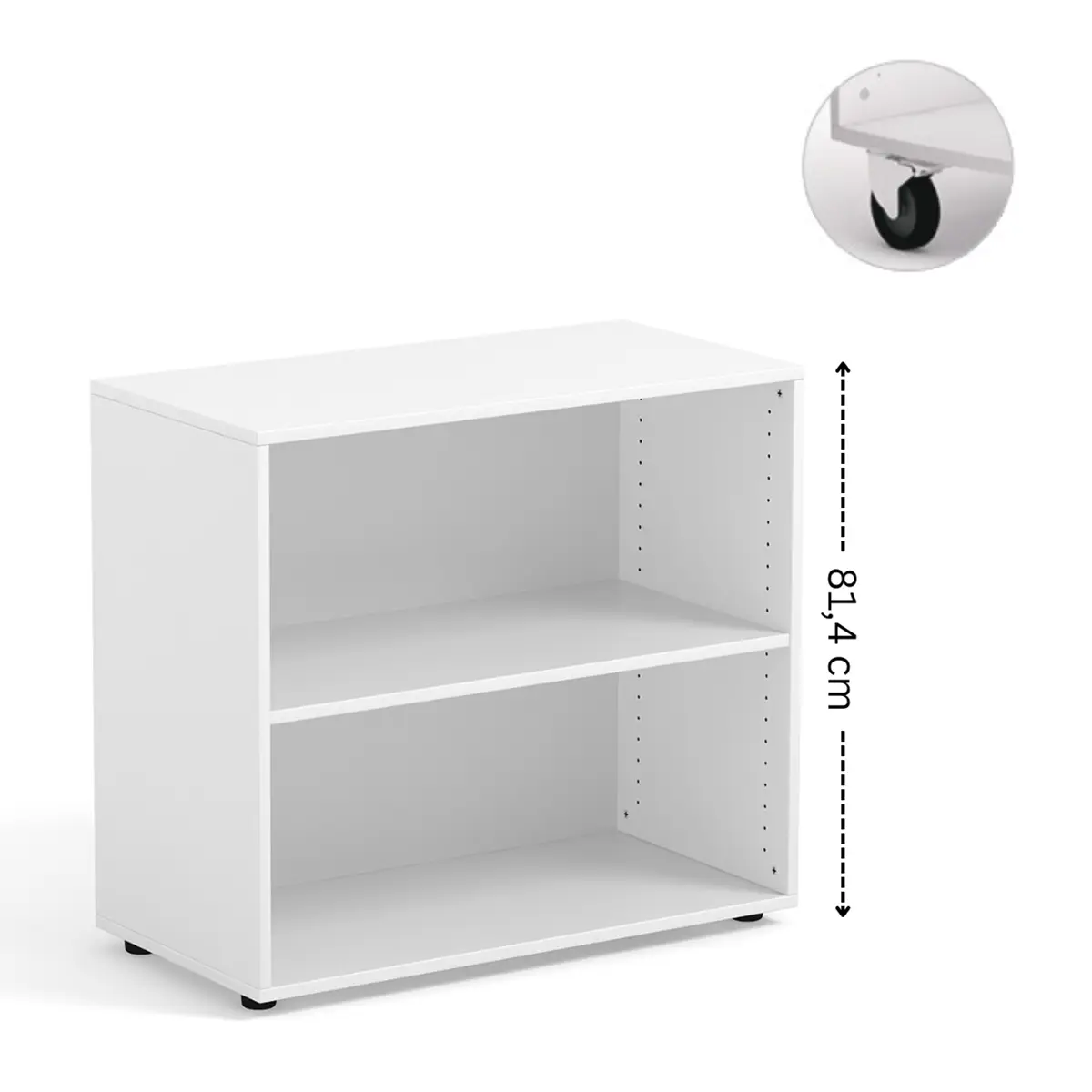 Modulares Büroregal in weiß für Schule und Büro