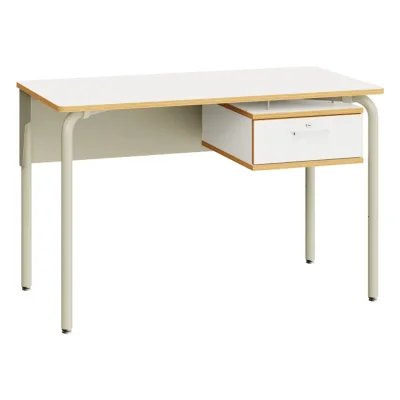 Lehrertisch mit abschließbarem Ablagefach – 120 × 65 cm